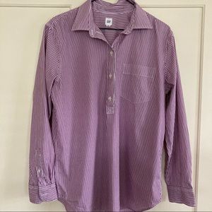 Gap Women’s Striped Tunic Raspberry and White